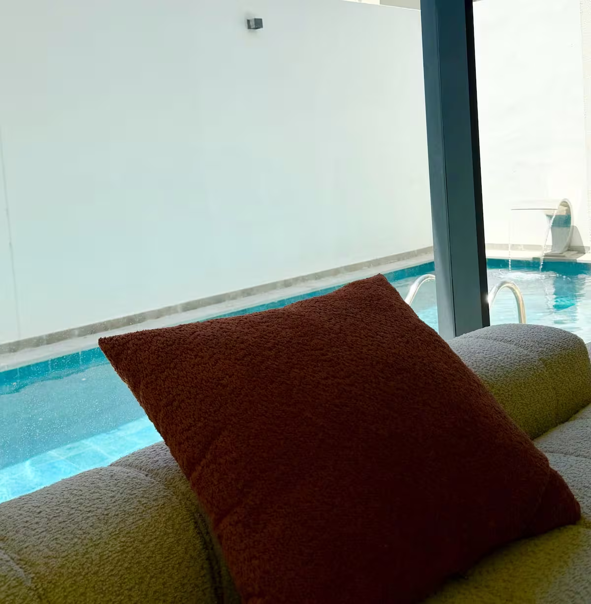 Bright interior of the modern villa in Tangier